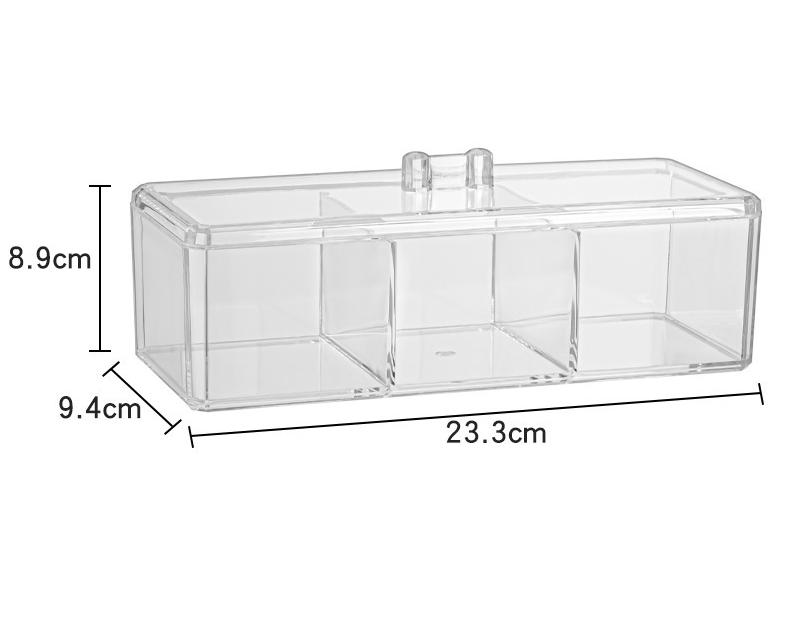 Custom-made Acrylic Multi-functional Dustproof Tea Bag Storage Box with Lid Container