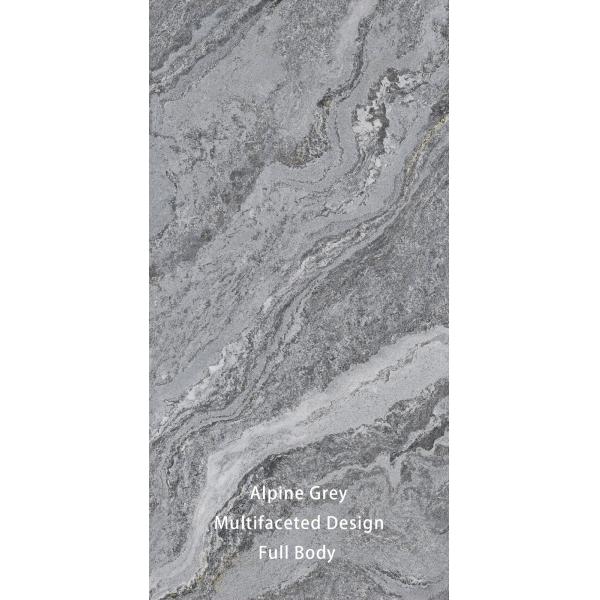 Luxurious Grey Marble Porcelain Tiles 900x1800mm Matt