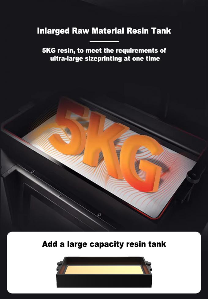 High-Precision LCD 3D Printer with ±0.02MM Z-axis Accuracy, 211*118*300MM Print Size, and 10-20mm/h Printing Speed