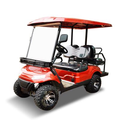 Carrinho de golfe elétrico de alta velocidade 30-40 km/h com 6 horas de carregamento 4 assentos
