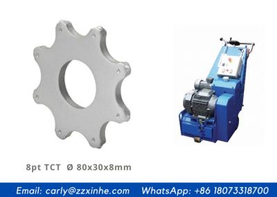 8pt Carbide Cutters TCT 8 Tips Scarifier Flail For Concrete Planers And Grooving Machines