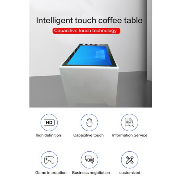 Free Standing 55 Inch Indoor Lcd Interactive Android Or Windows System Coffee Game Smart Touch Screen Table