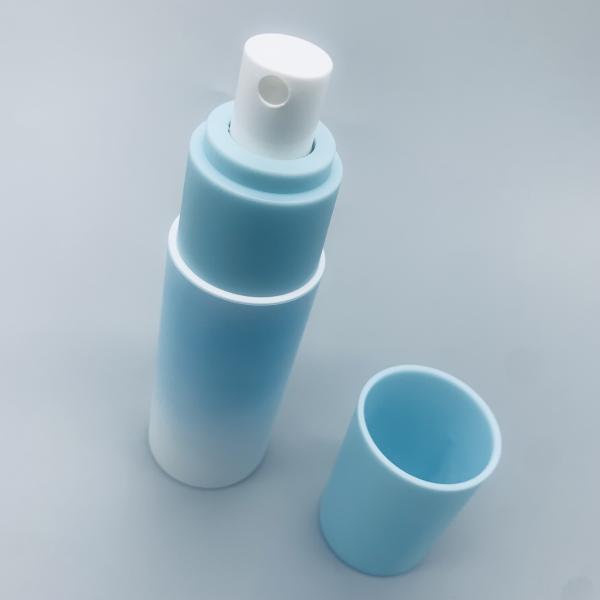 Blue PP airless lotion pump bottle cosmetic packaging for lotion essence
