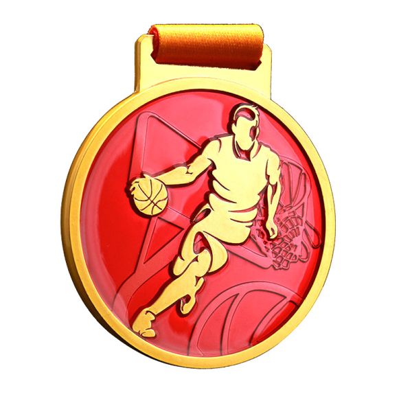 Custom Sports Medal with 20-80mm Size Zinc Alloy and Gold Plating for Souvenir Gifts