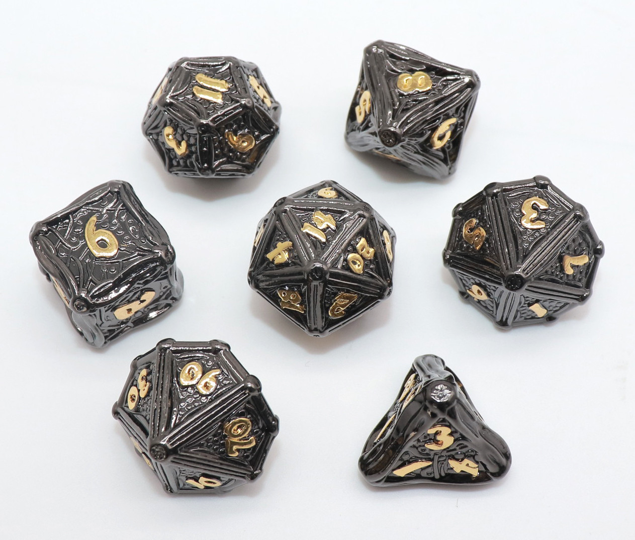 Нетоксическая облегченная мини Polyhedral кость D4 D12 D20 непахучая