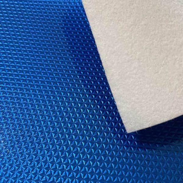 Premium Artificial Ball Leather For Football Non Woven Base Crystal Surface
