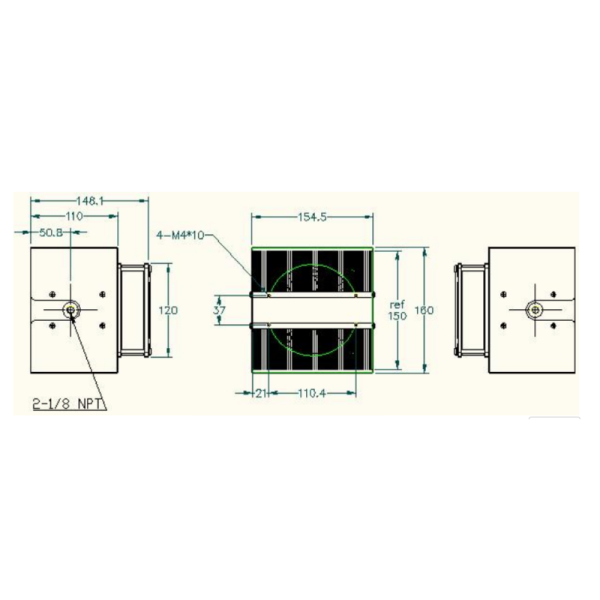 190W High-Performance Thermoelectric Liquid Cooler for Industrial and Medical Lasers