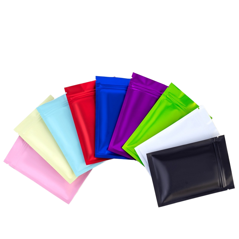 Wholesale Different Color Gravure Printing Zipper Bag Matte Self-Sealing Aluminum Foil Packaging Bag