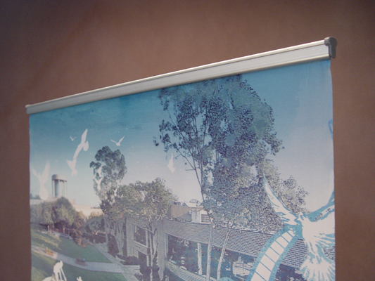 Exhibition Event Retractable Banner Stands Premium Aluminium W 83 * H 200 Cm