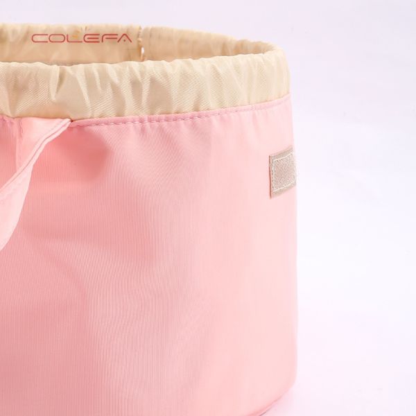 Polyester Drawstring Cosmetic Bag Large Capacity Makeup Organizer Portable Travel Storage Pouch Cosmetic Bags with Custom LOGO