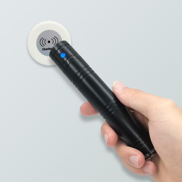 Черный читатель диаметра 26mm Handheld RFID системы патруля путешествия предохранителя цвета для станции метро