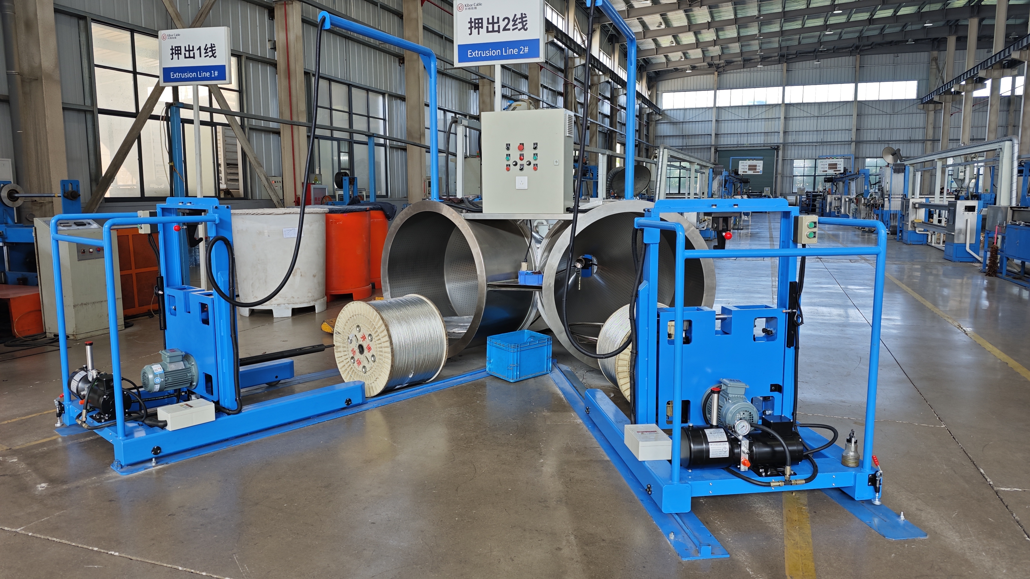 Double-Station Stainless Steel Pay Off Machine with 1200 m/min Speed for Continuous Wire Production