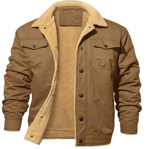 Men's Winter Heated Regular Windbreaker with No Cotton Filling and No Needle Detection