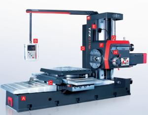 TPX6111B Machine de perçage par fraisage CNC universelle de haute qualité