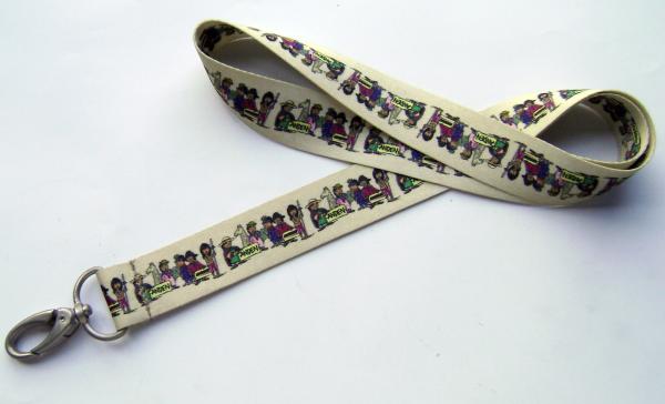 Promotional Dye Sublimation Lanyards , Custom Printed Poyester Neck Lanyard With Logo