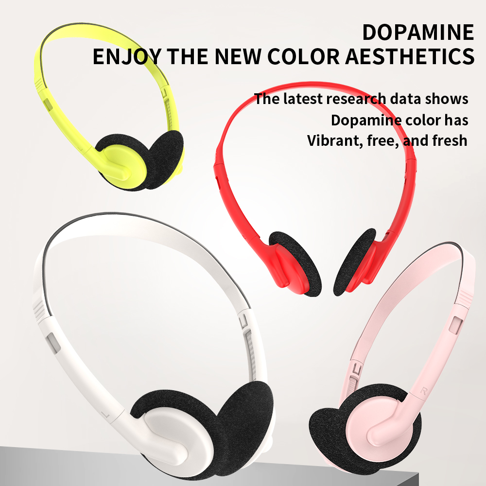 JTY-0121 Wired Head Mounted Headphones 3.5mm/Type-C Plug Lightweight Headphones Comfortable Earcups Stereo Audio Headphones Suitable for Aviation/Train/Classroom/Office/Museum OEM/ODM Customization