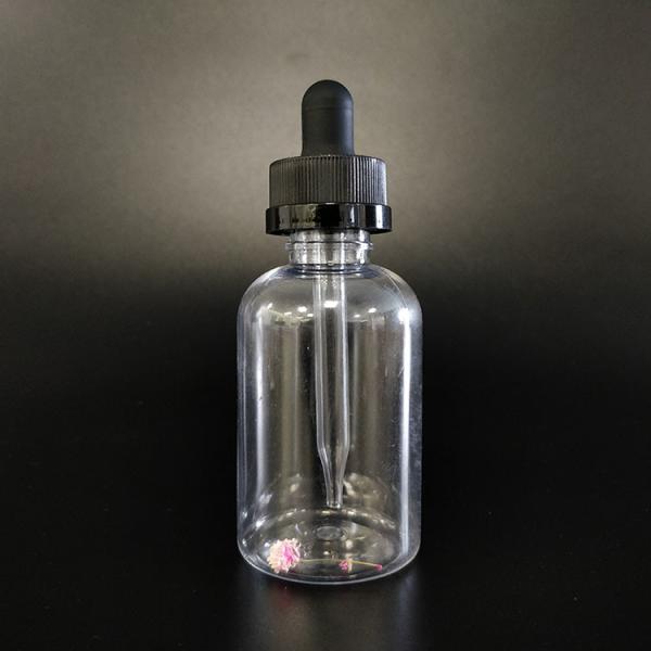 Black Transparent Glass Dropper Bottles with Screw Cap for Liquid in Various Ml 10-120