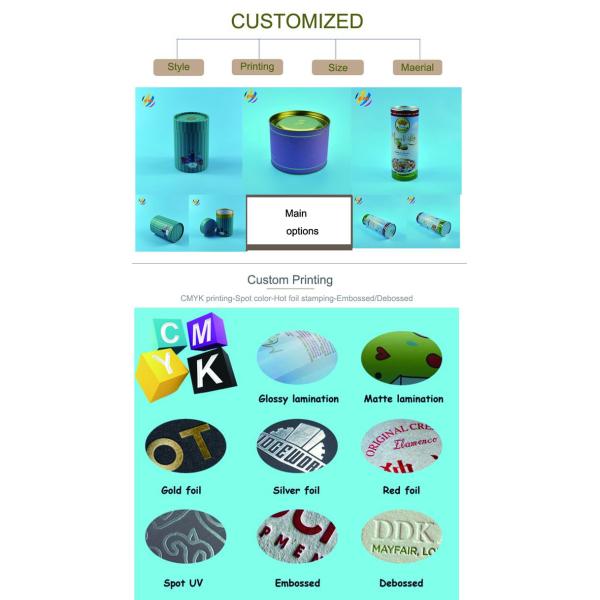 Глаз улавливая цилиндр Kraft телескопа 3piece упаковывая для еды