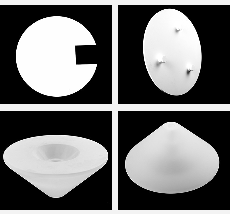 Custom Mesh High Temperature Frosted Quartz Glass Cones for Semiconductor