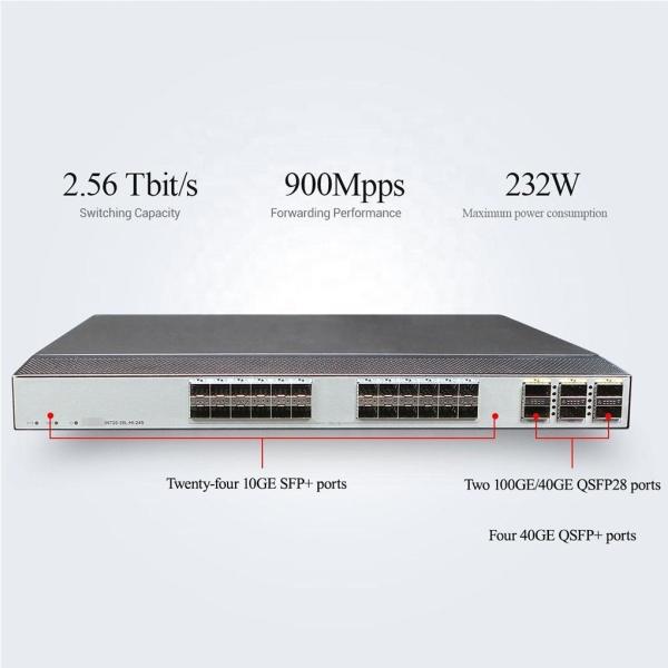 24 ports 10GE Switch de routage S6720-30L-HI-24S Commutateur à fibre optique Full-Duplex Half-Duplex Fonction SNMP Prêt à prendre en charge