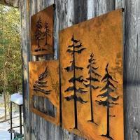 Panneaux de corten extérieurs durables résistants à la rouille poli modernes