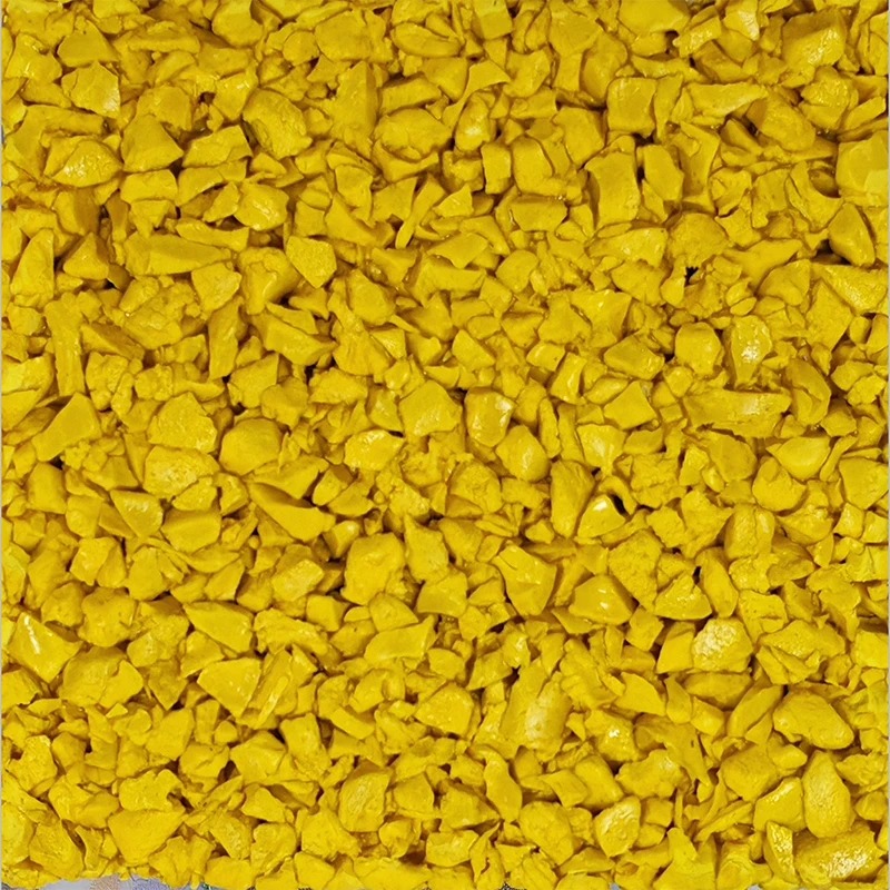 High-Visibility Yellow EPDM Granules for Playground | Shock-Absorbing