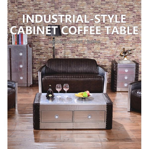 Nidea #8601 Customized Handmade Industrial Design Aluminum Coffee Table for Living Room & Hotel Use