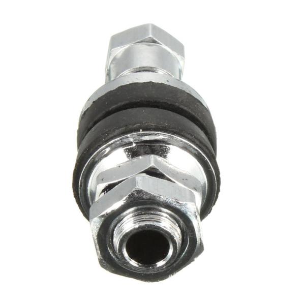 Silver Car Tire Valve Stem 502 Chrome Plated Metal Mount Rear Easy Installation