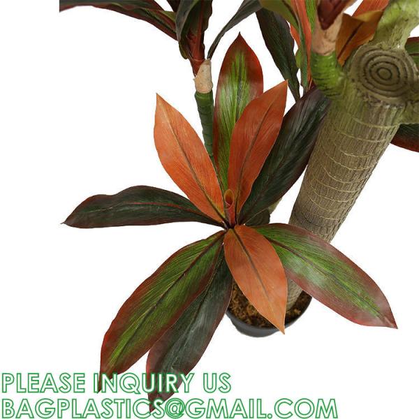 Dracaena Silk Plant Artificial 5ft Faux House Plants Evergreen Dracaena Marginata Fake Yucca Palm Trees in Pot