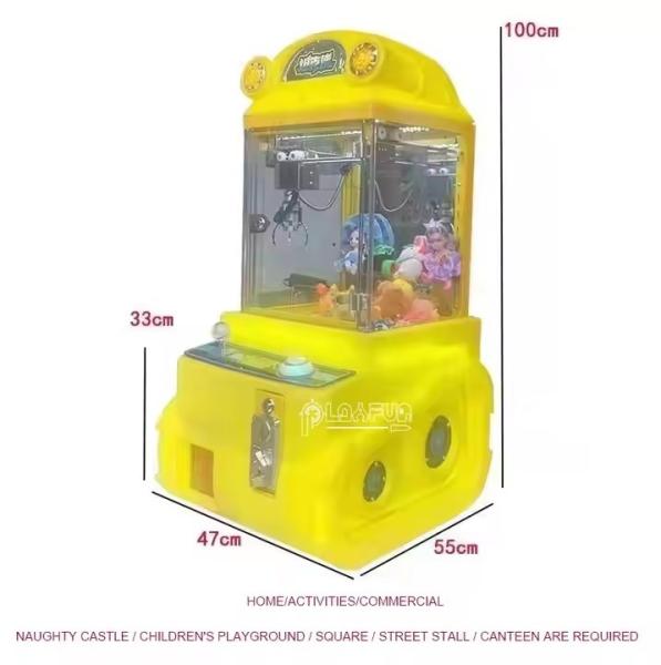 Wholesale Cheap Coin Operated Colorful Plastic Toys Candy Super Tank Toy Gift Dolls Grabber Mega Crane Mini Claw Machine Toys