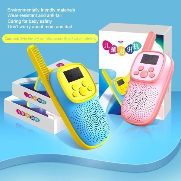 Walkie Talkie Type GMRS 4 Pack Kids Walkie Talkies with Charger Rechargeable Toy K1