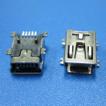 Female Mini USB Connector 5Pin SMT Type