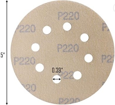 Gold Hook & Loop Sanding Discs 5