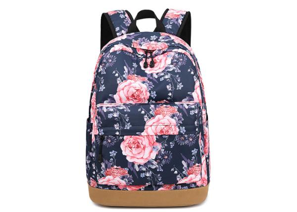 Camping Flowers Bud Kids Canvas Backpack