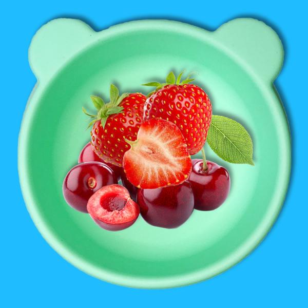 Bear Shape Silicone Baby Tray Food Grade Food Feeding Infant Suction Plate