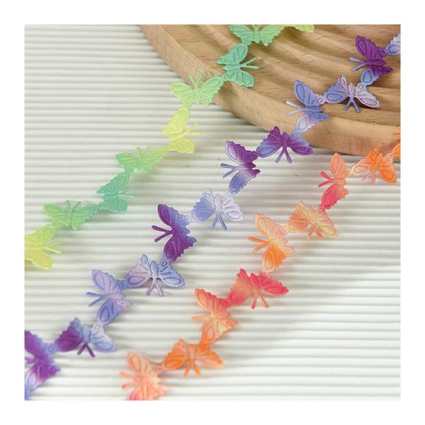 2cm*25y cinta de mariposa ultrasónica para embalaje de regalos y accesorios de ropa