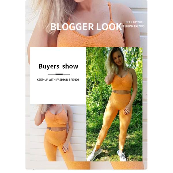 Безшовная разминка йоги доказательства батта 100% Scrunch низкая оборудует 4 части набора