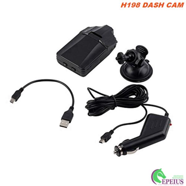 2.4 Inch Car Dashboard Camera Night Vision H198 , Full HD 720P Car Black Box