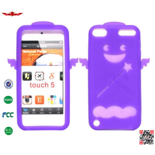 Hot Selling 100% Quality Guaranteed Angel Silicone Cover Cases For Ipod Touch 5 Colorful