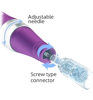 X5 Electric Derma Pen Stamp 9/12/36/42/Nano Needle Cartridges for Neck/Throat Target Area