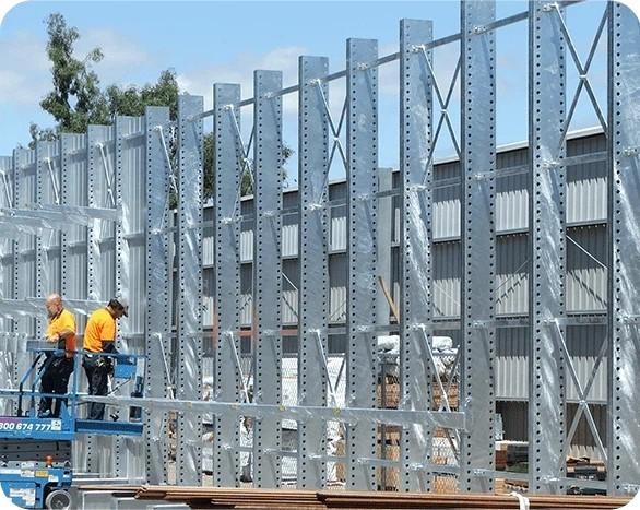 Multi Tier Structure Warehouse Cantilever Racking Boltless Assembly Custom Capacity