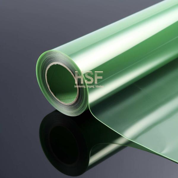 Film anti-statique vert transparent de polyéthylène téréphtalate PET