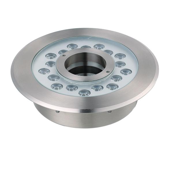 18W Stainless Steel Housing LED Fountain Light With Middle Hole Diameter 65mm