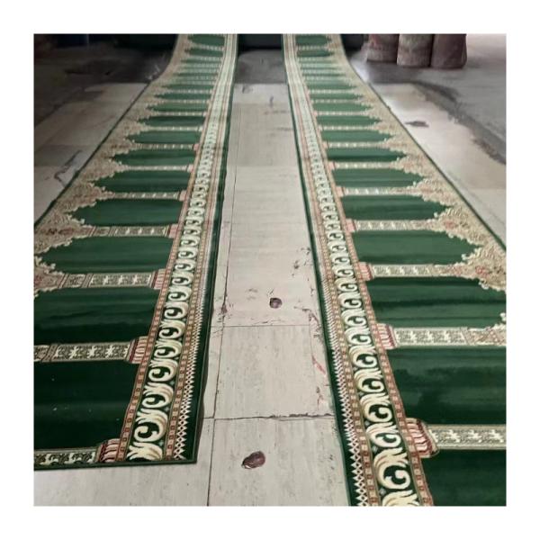 Muslim Wall to Wall Prayer Carpet Roll in Prayer Mosque Style for Mosque