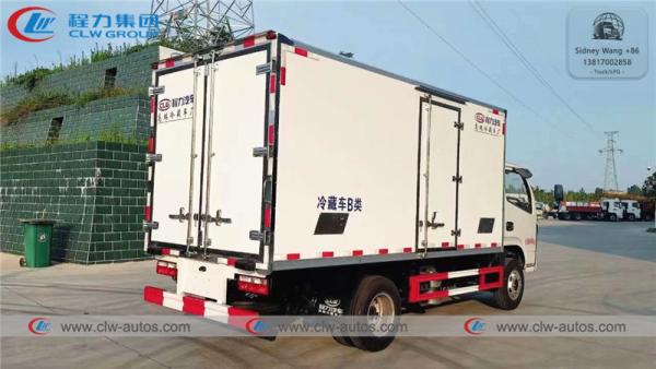 Dongfeng Furuicar 4x2 5 de 3 toneladas Ton Small Refrigerated Delivery Truck para o marisco