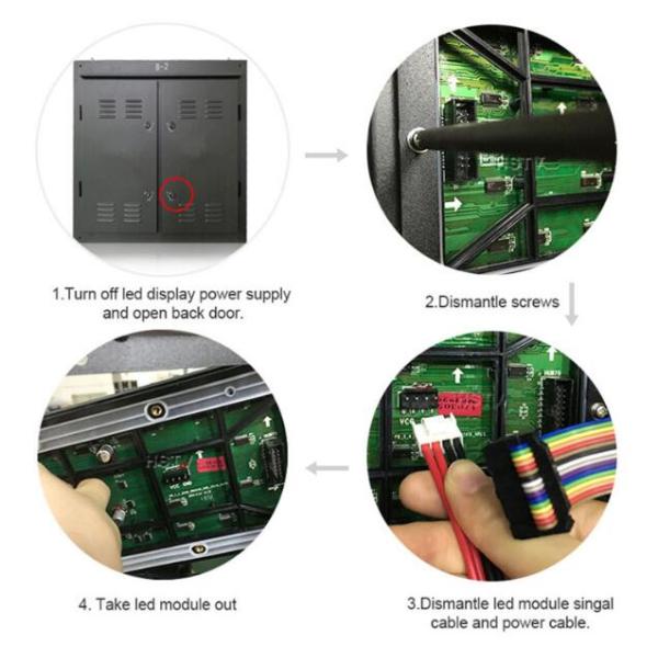 Commercial P8 Outdoor Advertising LED Display With Nationstar Gold Wire LED