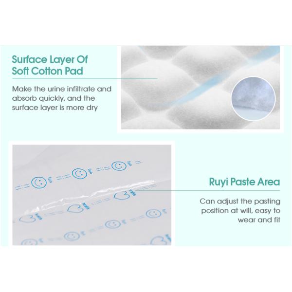 Пеленки кожи SGS дружелюбные взрослые устранимые с течебезопасным краем 3D