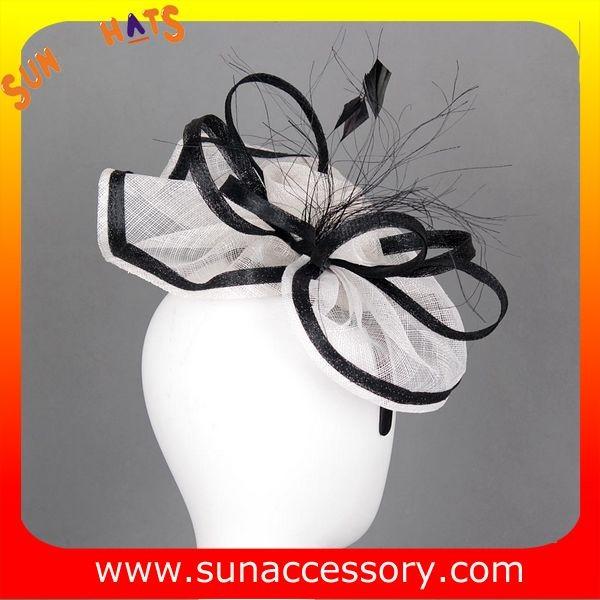 0911 fashion  sinamay  hair fascinators caps for ladies  ,Fancy Sinamay fascinator  from Sun Accessory