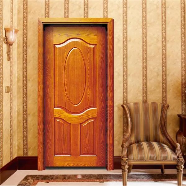 Modern Wooden House Interior Doors , Customized Melamine Frames Wood Door