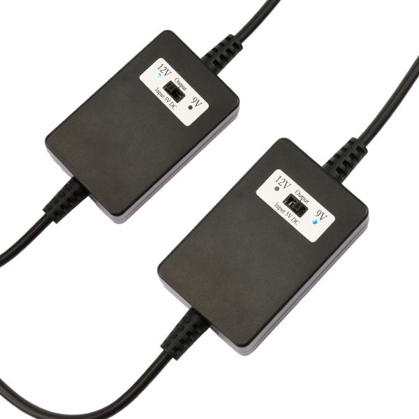 Cabo Conversor DC Step Up de 5V para 12V 2A para GPS de Carro, Modem Wifi